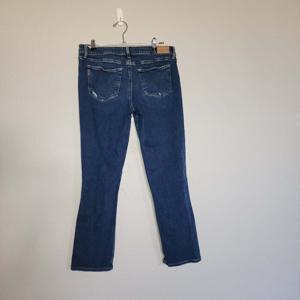 PAIGE Brigitte High Rise Slim Boyfriend Distressed Denim Jeans Size 30 - Picture 12 of 12